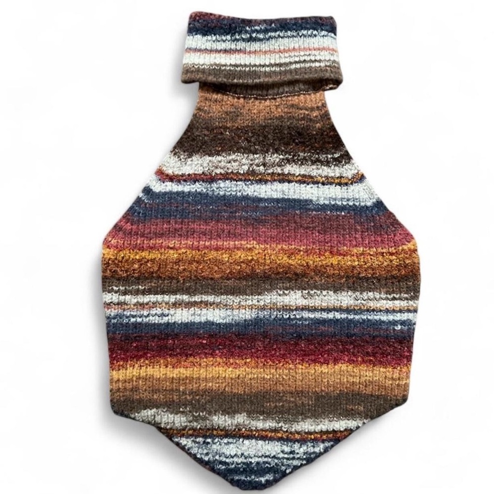 SHEIN Multicolor Striped Knit Crop Top